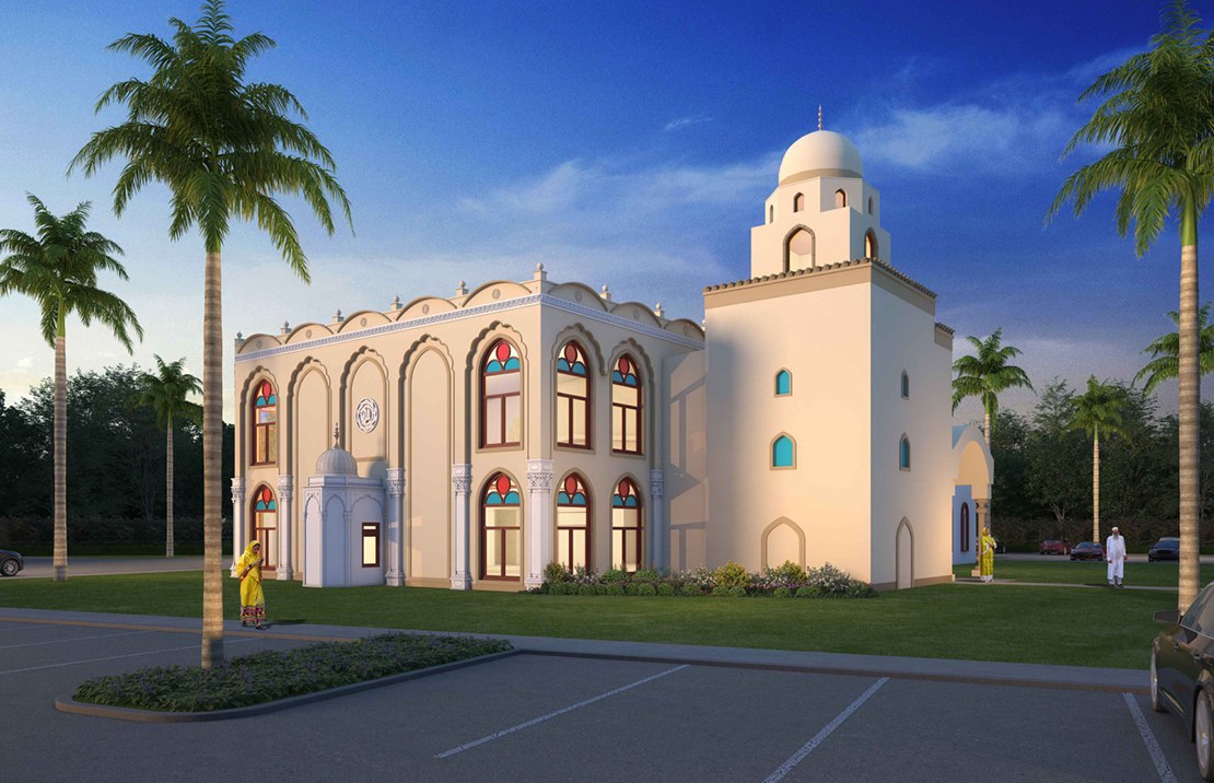Architectural rendering of the renovated Masjid exterior